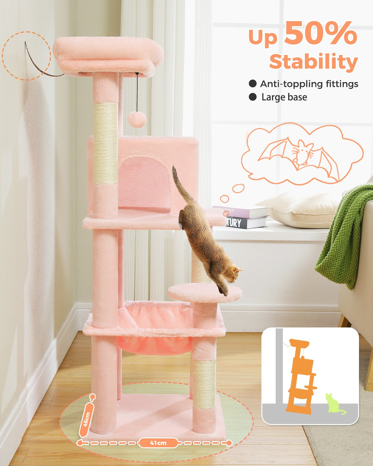 PAWZ Road Cat Tree Tower Scratching Post Scratcher Cat Condo House Bed Furniture