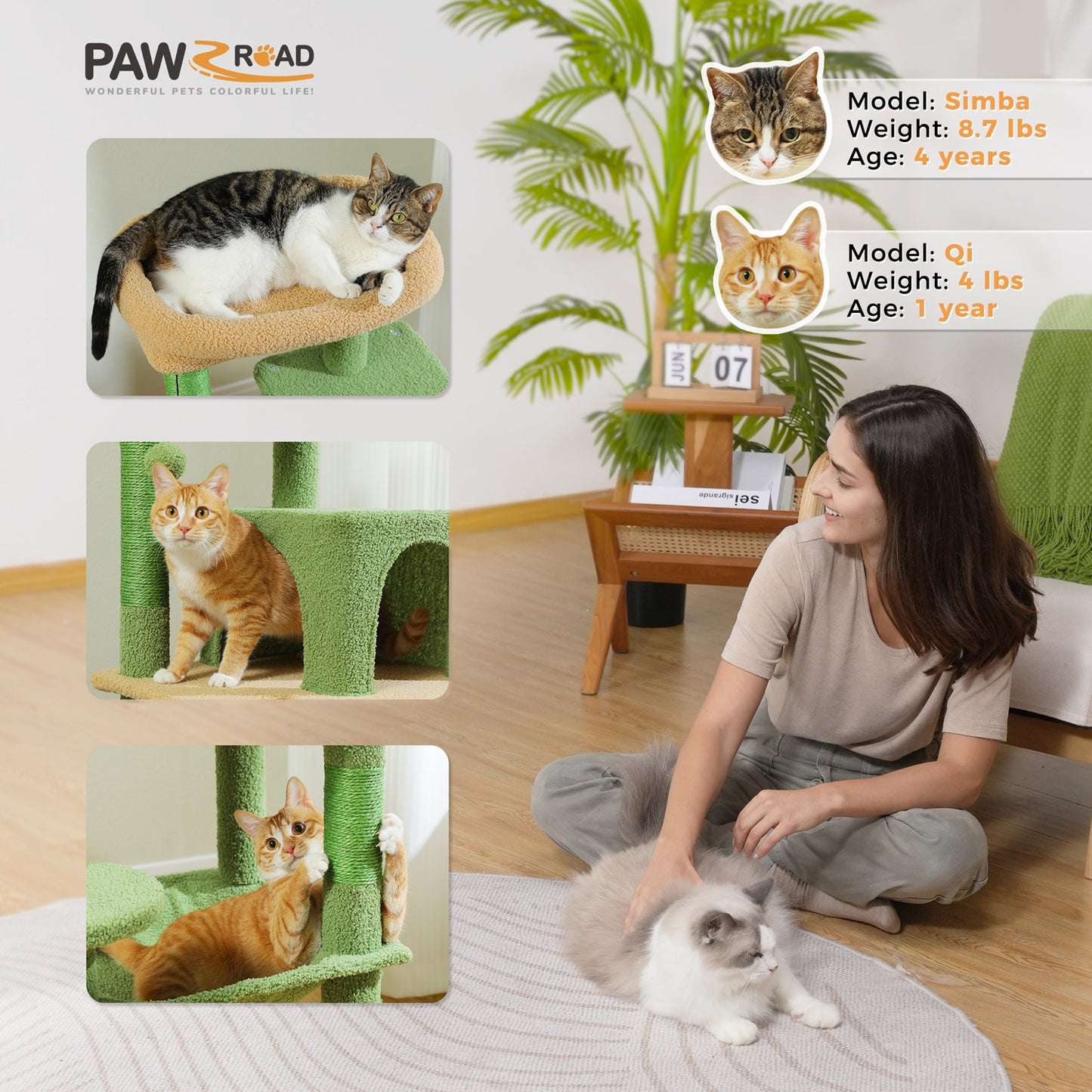 PAWZ Road Cat Tree Tower Scratching Post Scratcher Cat Condo House Bed Furniture
