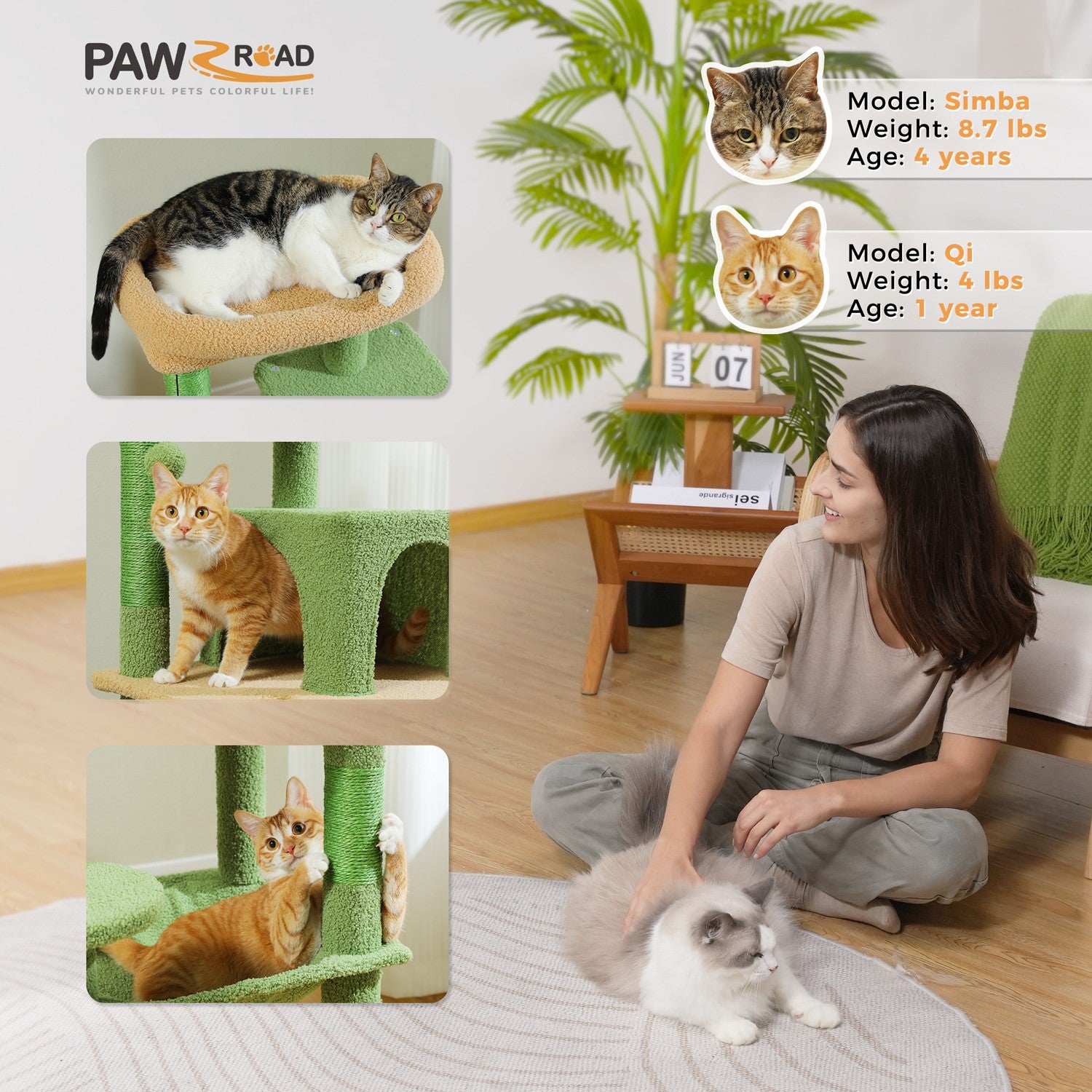 PAWZ Road Cat Tree Tower Scratching Post Scratcher Cat Condo House Bed Furniture