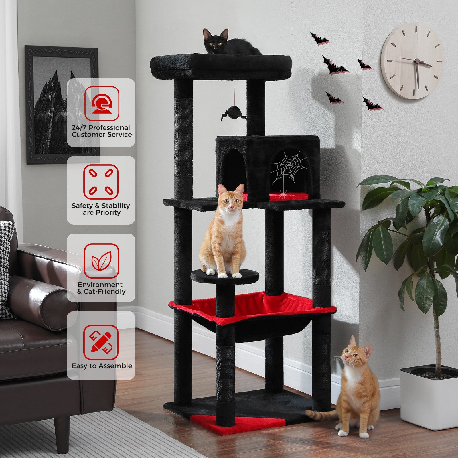 PAWZ Road Cat Tree Tower Scratching Post Scratcher Cat Condo House Bed Furniture