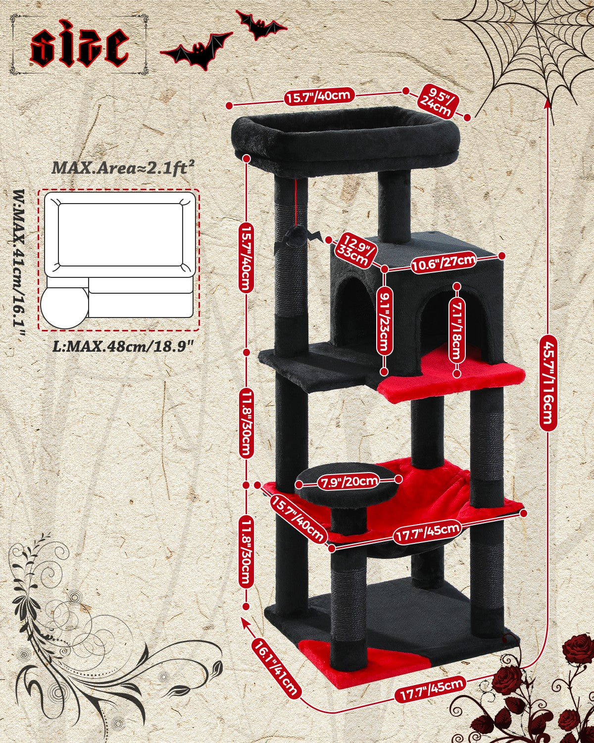 PAWZ Road Cat Tree Tower Scratching Post Scratcher Cat Condo House Bed Furniture