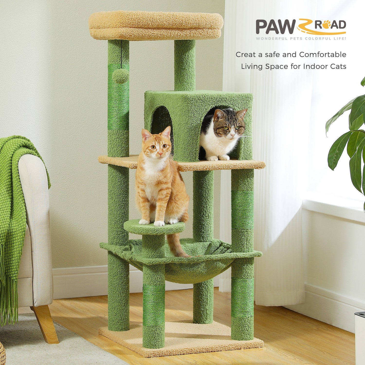 PAWZ Road Cat Tree Tower Scratching Post Scratcher Cat Condo House Bed Furniture