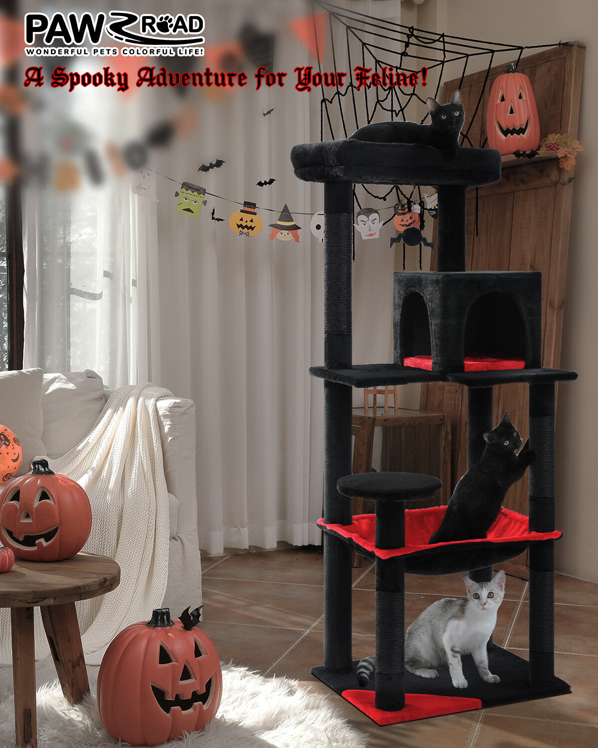 PAWZ Road Cat Tree Tower Scratching Post Scratcher Cat Condo House Bed Furniture