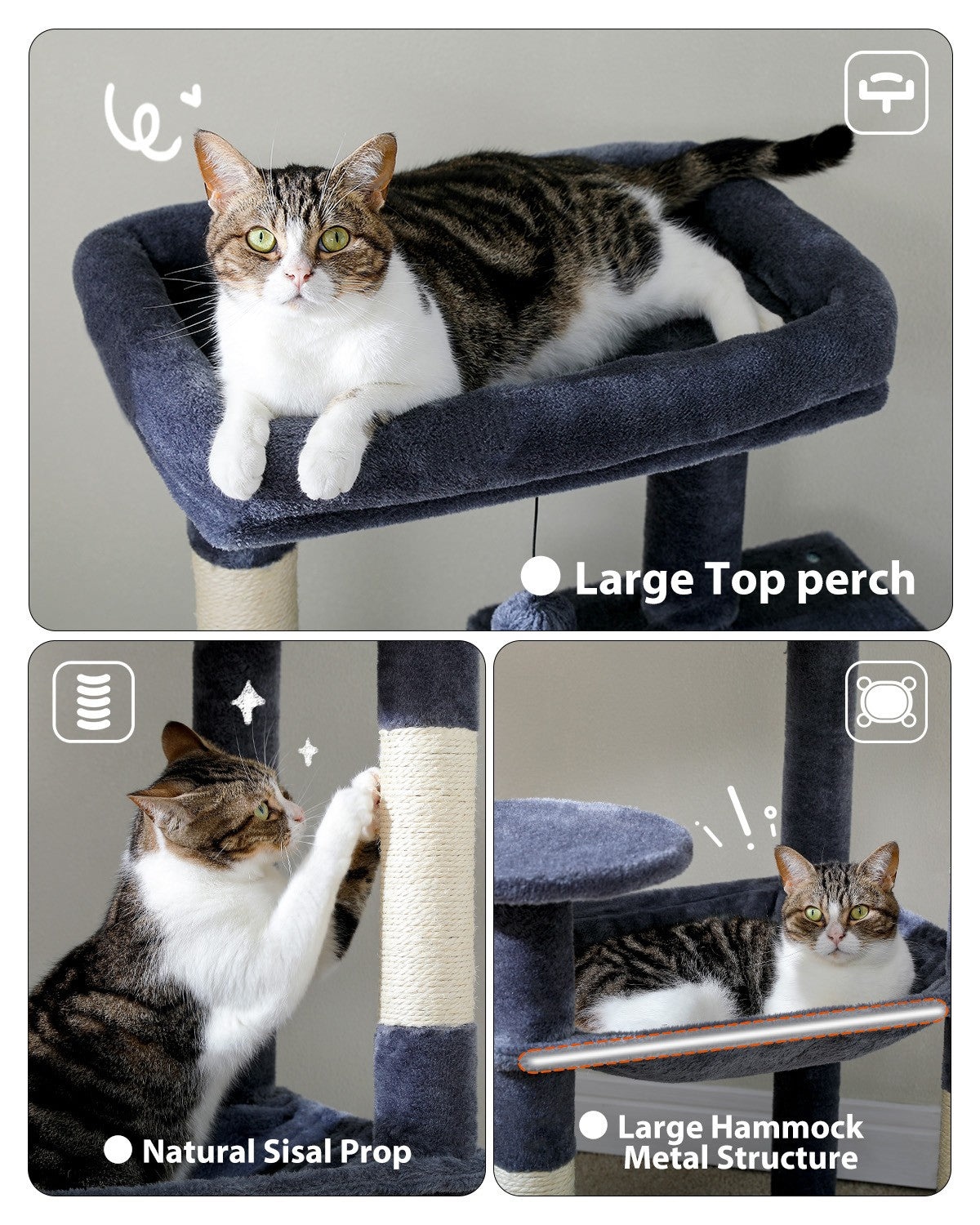 PAWZ Road Cat Tree Tower Scratching Post Scratcher Cat Condo House Bed Furniture