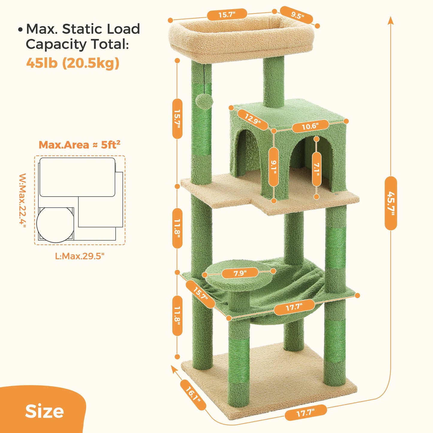 PAWZ Road Cat Tree Tower Scratching Post Scratcher Cat Condo House Bed Furniture