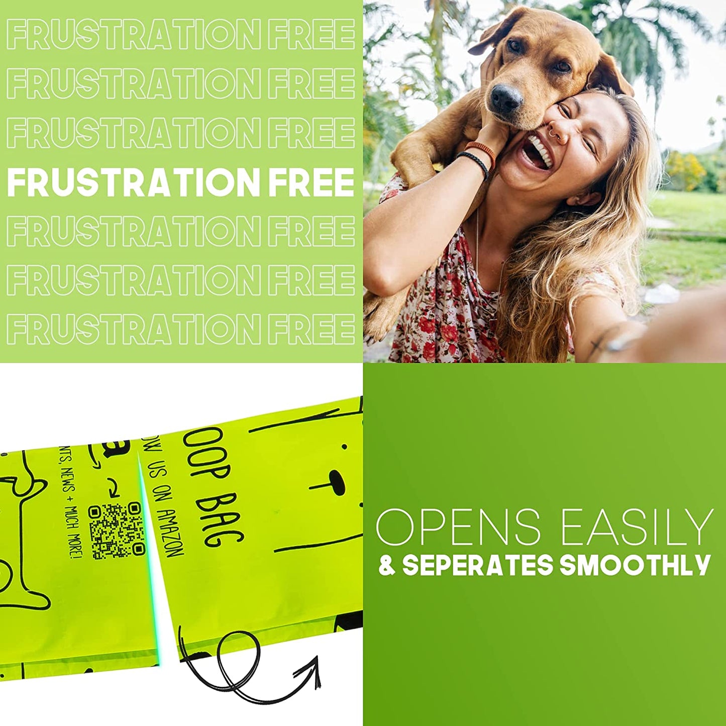 100% Certified Home Compostable Dog Poop Bags - 10% to Charity - ASTM D6400 & EN 13432 Compliant - 240 X Plant Based Compostable Poop Bags (16 Rolls)