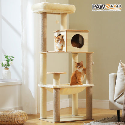PAWZ Road Cat Tree Tower Scratching Post Scratcher Cat Condo House Bed Furniture