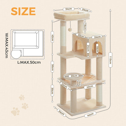 PAWZ Road Cat Tree Tower Scratching Post Scratcher Cat Condo House Bed Furniture
