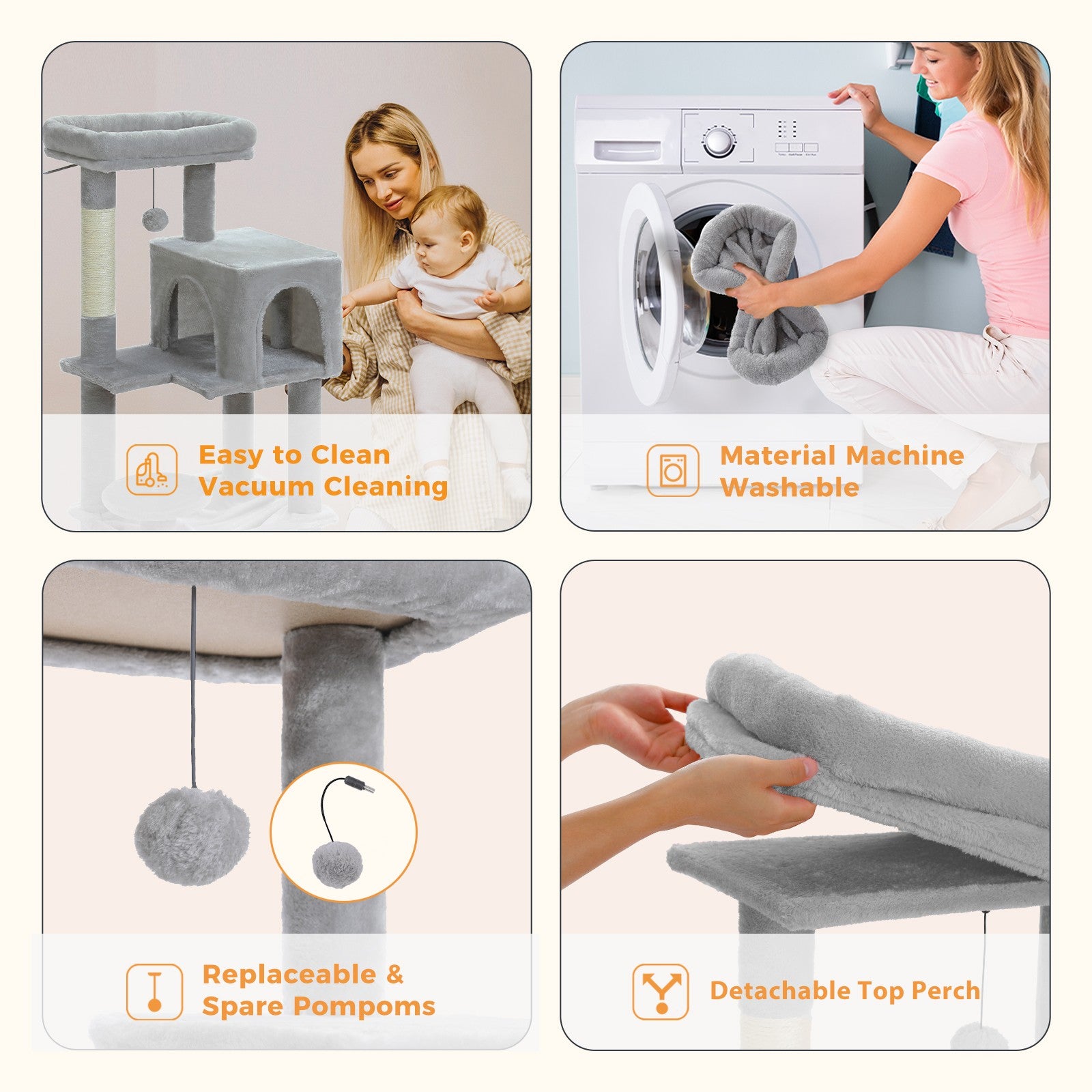 PAWZ Road Cat Tree Tower Scratching Post Scratcher Cat Condo House Bed Furniture