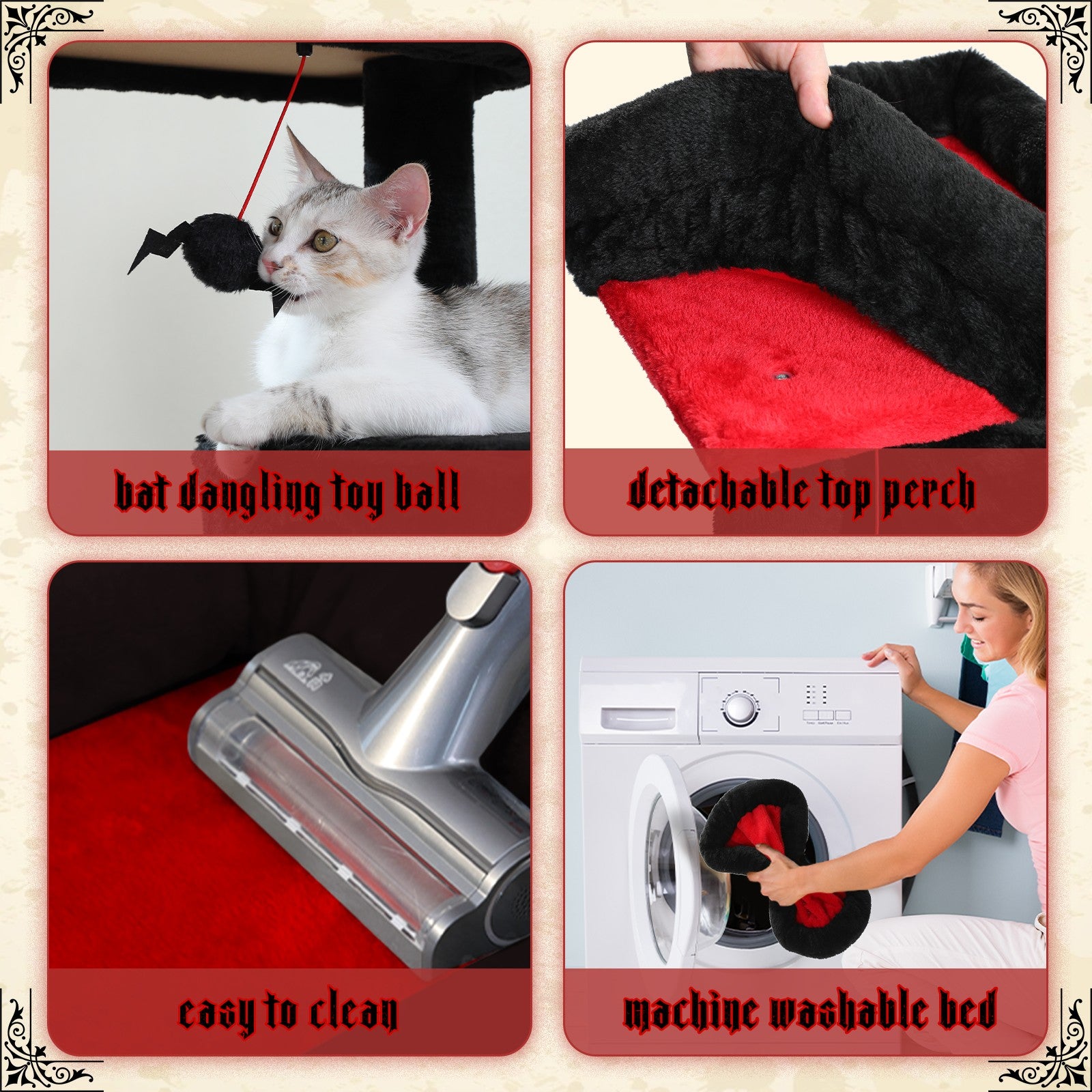 PAWZ Road Cat Tree Tower Scratching Post Scratcher Cat Condo House Bed Furniture