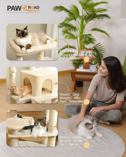 PAWZ Road Cat Tree Tower Scratching Post Scratcher Cat Condo House Bed Furniture