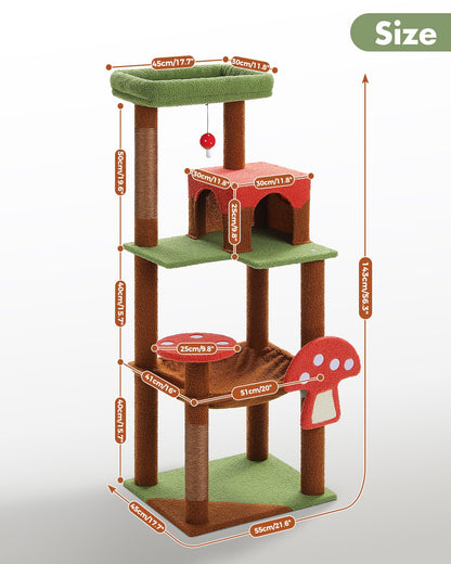 PAWZ Road Cat Tree Tower Scratching Post Scratcher Cat Condo House Bed Furniture