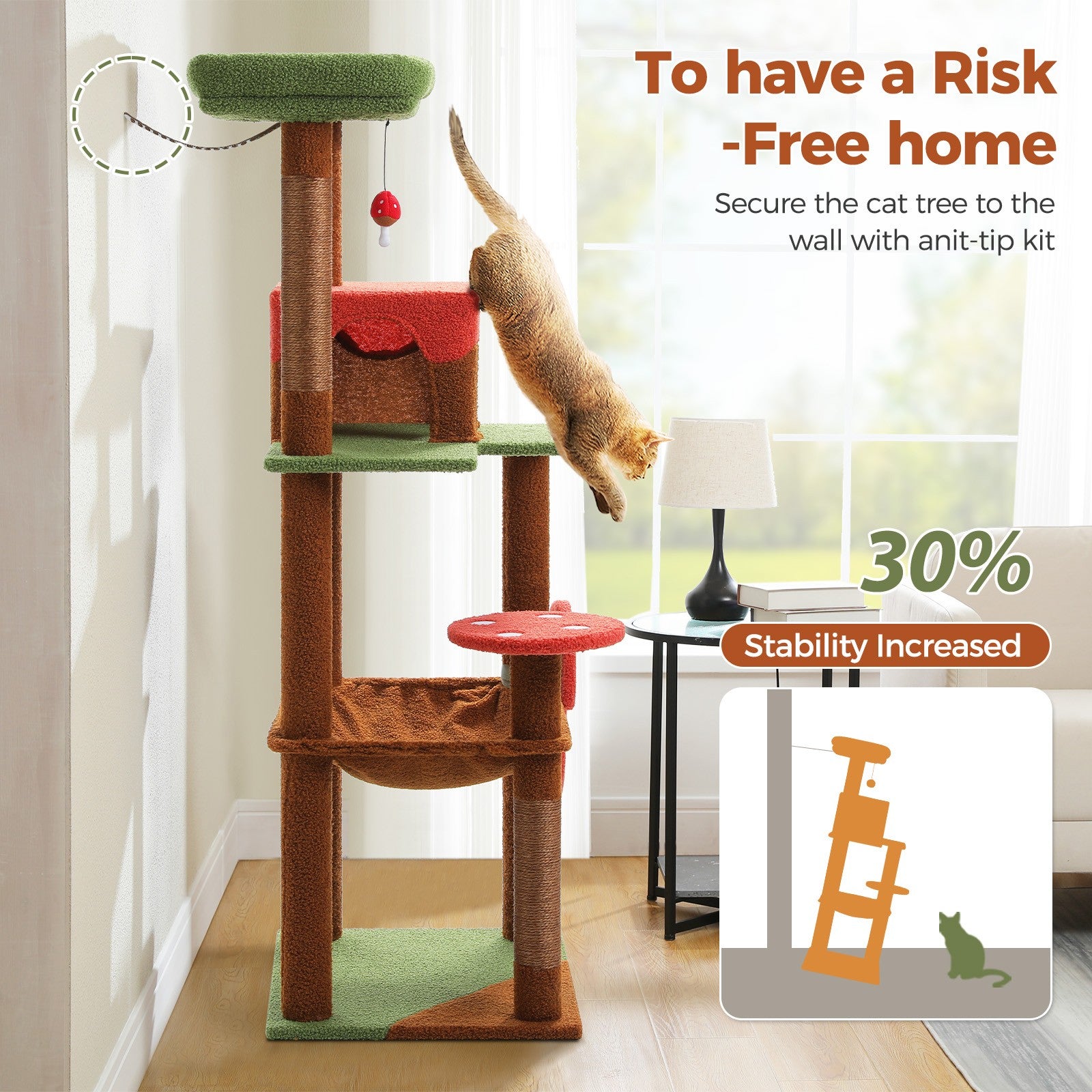 PAWZ Road Cat Tree Tower Scratching Post Scratcher Cat Condo House Bed Furniture